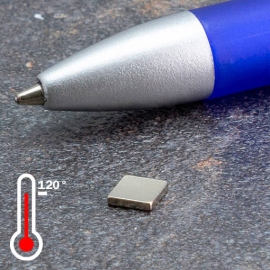 Blocchetto magnetico al neodimio, nichelato 5 x 5 mm | 1 mm