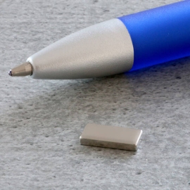 Blocchetto magnetico al neodimio, nichelato 10 x 5 mm | 1.5 mm
