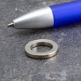Anello magnetico al neodimio, nichelato 15 mm | 10 mm