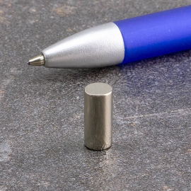 Cilindro magnetico al neodimio, nichelato 6 mm | 13 mm