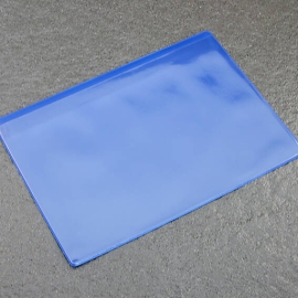 Buste magnetiche portadocumenti per formato A4, con 1 striscia magnetica, lato largo aperto, blu 