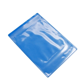 Buste magnetiche portadocumenti per formato A5, con 1 striscia magnetica, lato corto aperto, blu 