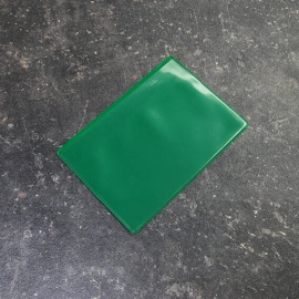 Buste magnetiche portadocumenti per formato A6, con 1 striscia magnetica, lato largo aperto, verde 