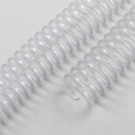 Spirali plastiche Coil, A4, passo 4:1 10 mm | trasparente