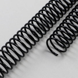 Spirali plastiche Coil, A4, passo 4:1 10 mm | nero