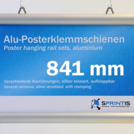 Profilo porta poster, in alluminio 841 mm