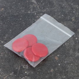Puntine da disegno, ø = 30 mm, rosso, 4 pezzi in 1 sacchetto (1 sacchetto) 