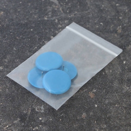 Puntine da disegno, ø = 30 mm, blu, 4 pezzi in 1 sacchetto (1 sacchetto) 