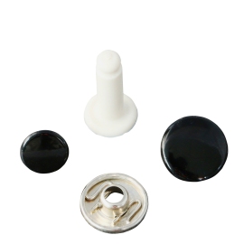Perni per bottoni a pressione, nero, 15 mm 
