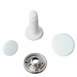 Perni per bottoni a pressione, bianco, 17 mm 