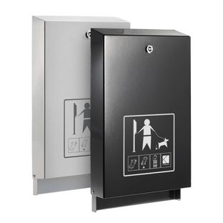 Dispenser sacchetti cane, acciaio 