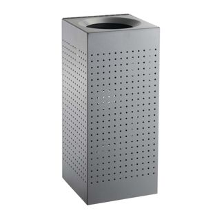 Secchio della spazzatura, da esterno, acciaio, grigio 60 l