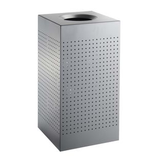 Secchio della spazzatura, da esterno, acciaio, grigio 120 l