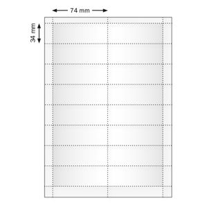 Fogli di stampa, bianco  Polar 35, 74 x 34 mm 
