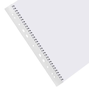 Bande per archiviazione per spirali metalliche, A4, 3:1, fori rotondi 