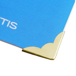 Angoli per libri Metallo A 22 - 22 x 22 mm  | ottonato 