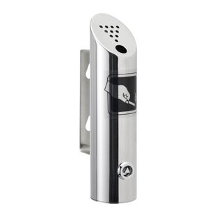 Posacenere da muro MELBOURNE, acciaio inox, argento 20 cm