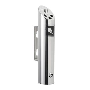 Posacenere da muro MELBOURNE, acciaio inox, argento 30 cm