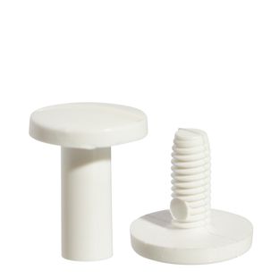 Viti sepolte in plastica, 10 mm | bianco 