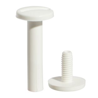 Viti sepolte in plastica, 30 mm | bianco 