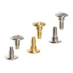 Viti con testa a intaglio per viti sepolte, 7,5 mm, con 3 mm di allungamento, ottonato 