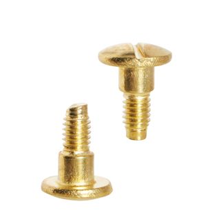 Viti con testa a intaglio per viti sepolte, 7,5 mm, con 4 mm di allungamento, ottonato 