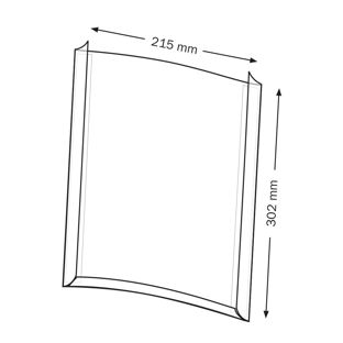 Supporto per moduli, PVC rigido formato verticale