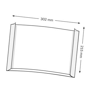 Supporto per moduli, PVC rigido Formato orizzontale 