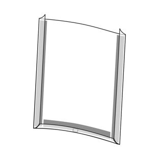 Buste per cartelloni, PVC rigido parte anteriore aperta con porta penna, con 3 strisce di nastro magnetico sul retro  | formato verticale 