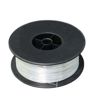 Filo metallico per cucitrice argento  | No. 28 - ⌀ 0,40 mm  | bobina con ca. 2 kg 