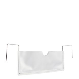 Buste con gancio metallico per piccoli portacarichi, 240 x 90 mm, lato lungo aperto 