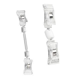 Clip porta prezzo con due pinze piccole 