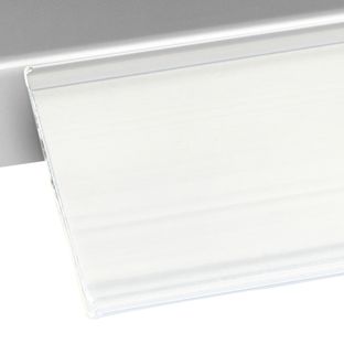 Profilo portaprezzi DBR autoadesivo 26 mm | 1000 mm | bianco  | per incollare (nastro adesivo standard) 
