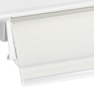 Profilo portaprezzi LS per scaffali Linde, Storebest e Tegometall 990 mm | bianco 