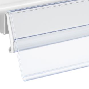 Profilo portaprezzi TE per scaffali Tegometall 39 mm | 1240 mm | trasparente 