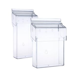 Porta brochure resistente alle intemperie con coperchio, robusto 