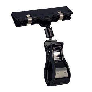 Clip con pinza grande e porta prezzo,  nero 