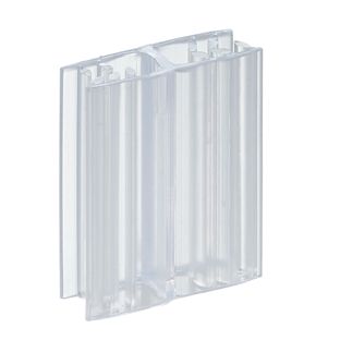 Gripper di giunzione, forma di "H", 25 x 22 mm, trasparente 