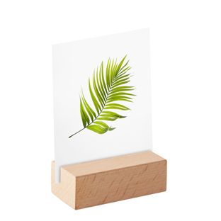 Portacarte in legno 60 mm | Faggio  | scanalatura di inserimento diritta  | naturale 