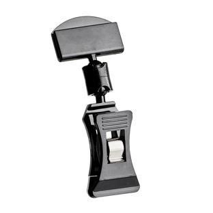 Clip porta prezzo con pinza piccola e porta prezzi piccolo, nero 