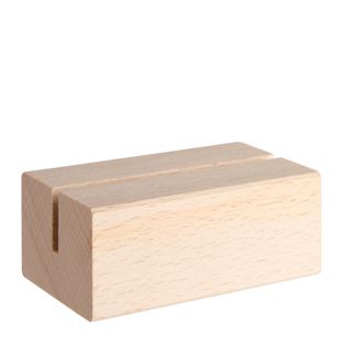 Portacarte in legno, base per sistema di combinazione variabile MODUL 74 mm | legno di faggio  | fessura di inserimento diritta 
