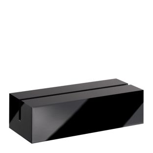 Portacarte in acrilico, base per sistema di combinazione variabile MODUL 105 mm | nero  | brillante 