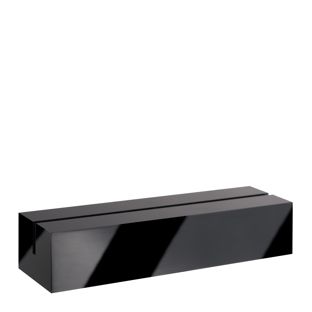 Portacarte in acrilico, base per sistema di combinazione variabile MODUL 148 mm | nero  | brillante 