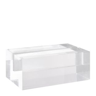 Portacarte in acrilico, base per sistema di combinazione variabile MODUL 74 mm | trasparente  | brillante 