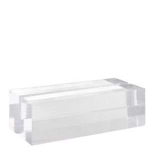 Portacarte in acrilico, base per sistema di combinazione variabile MODUL 100 mm | trasparente  | brillante 
