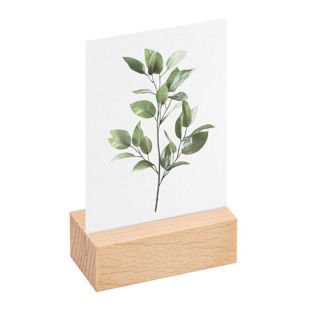 Portacarte in legno 60 mm | Faggio  | scanalatura di inserimento diritta  | oliato 