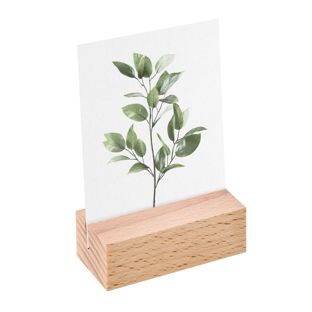 Portacarte in legno 60 mm | Faggio  | fessura di inserimento obliqua  | oliato 