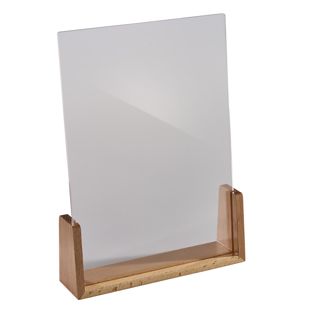 Espositore da tavolo legno ‘LignoLine’ A4  | formato verticale  | legno di faggio|acrilico (PMMA) 