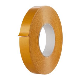Nastro biadesivo di PVC, bianco, adesivo acrilico forte, CLM22 25 mm