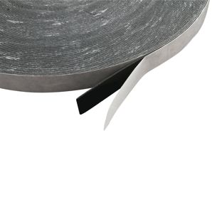 Nastro biadesivo in schiuma PE, nero, 1 mm di spessore, adesione forte, EL100-02 15 mm
